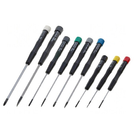 Kit Şurubelniţe Precizie Phillips şi Plată 9 Bucăţi | Electronic-mag.ro | Componente Electronice