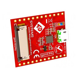 Adaptor USB ZIF 30 | Interfaţă: GPIO,serial,SPI | -15÷65°C | GEN4-PA