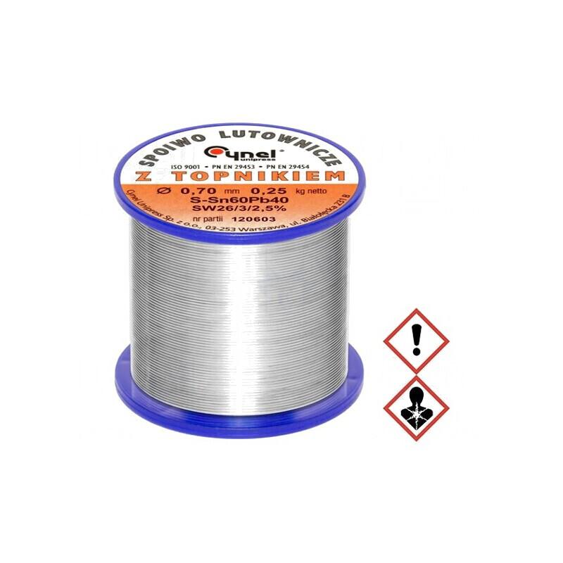 Sârmă de lipit cu plumb 0,7mm 0,25kg 190°C | Electronic-mag.ro | Componente Electronice