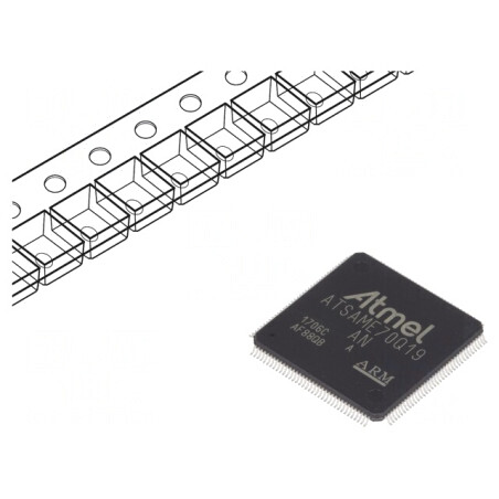 Microcontroler ARM LQFP144 1,62-3,6VDC ATSAME70Q19A-AN | Electronic-mag.ro | Componente Electronice