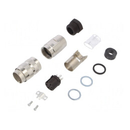 Conector M16 Mufă Mamă 5 PIN Lipire Pe Cablu 300V | Electronic-mag.ro | Componente Electronice