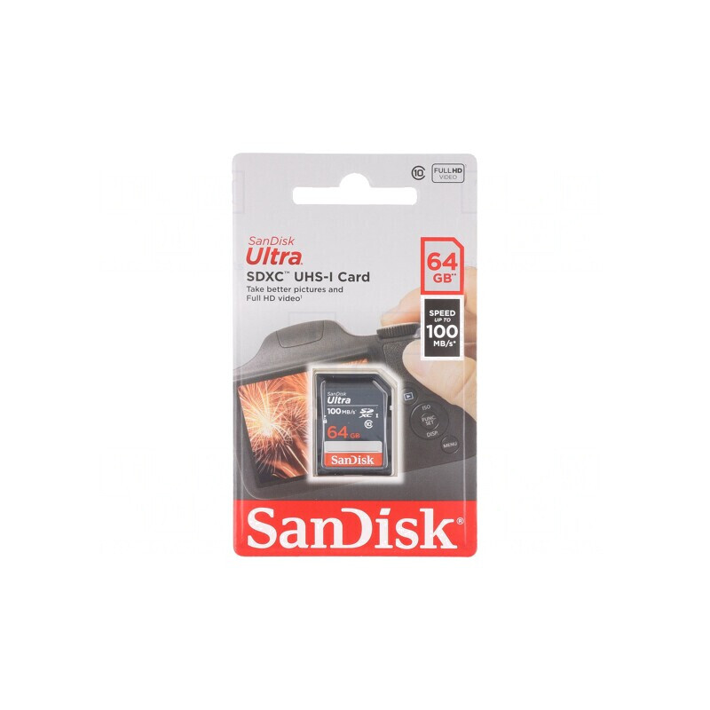 Card de Memorie Ultra SDXC 64GB 100MB/s Class 10 UHS-I | Electronic-mag.ro | Componente Electronice