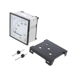 Voltmetru de Panou 0-500V 50-60Hz 96x96x68mm | Electronic-mag.ro | Componente Electronice