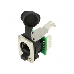 Conector CAT5e RJ45 IP54 Horizontal PCB | Electronic-mag.ro | Componente Electronice