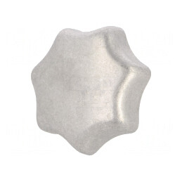 Buton de reglare | Ø: 63mm | Filet int: M12 | aluminiu | DIN 6336 | maţi | DIN 6336-AL-63-M12-E-MT