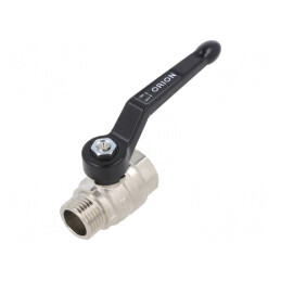Robinet Mecanic cu Bilă Alamă Nichelată 25bar | Electronic-mag.ro | Componente Electronice