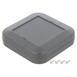 Carcasă Universală WP ABS Grafit IP67 100x100x25mm | Electronic-mag.ro | Componente Electronice