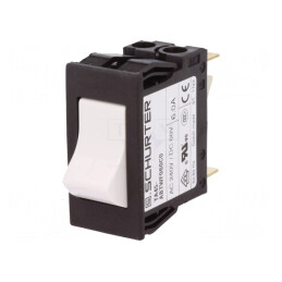 Întrerupător de Supracurent 240VAC 60VDC 6A DPST 2 Poli | Electronic-mag.ro | Componente Electronice