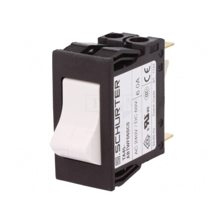 Întrerupător de Supracurent 240VAC 60VDC 6A DPST 2 Poli | Electronic-mag.ro | Componente Electronice