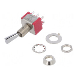Comutator basculant DPDT ON-ON 5A IP40 | Electronic-mag.ro | Componente Electronice