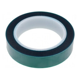 Bandă electroizolantă verde 25mm x 66m 0.06mm Silicon | Electronic-mag.ro | Componente Electronice