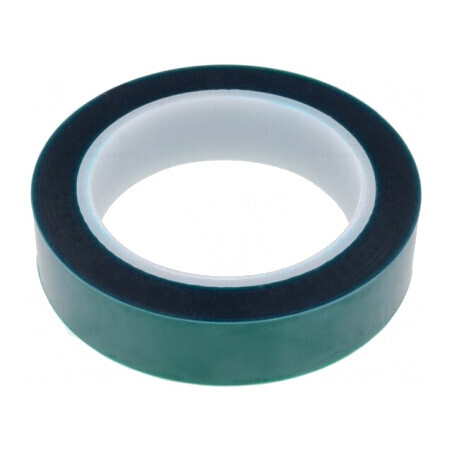 Bandă electroizolantă verde 25mm x 66m 0.06mm Silicon | Electronic-mag.ro | Componente Electronice