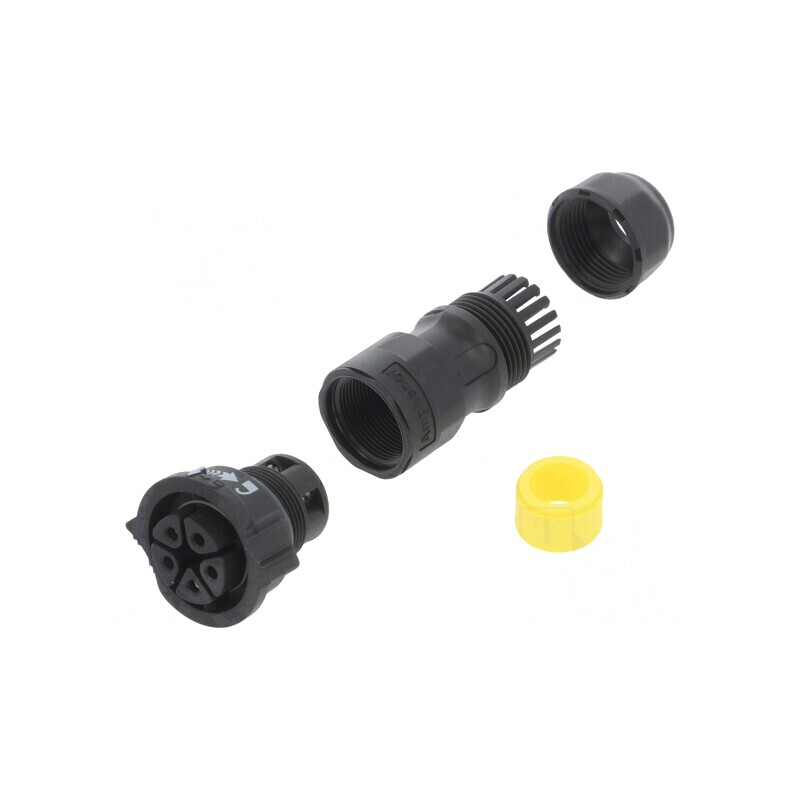 Conector circular mamă 5 pini cu șurub X-Lok DC-05BFFB-QL8MPP | Electronic-mag.ro | Componente Electronice