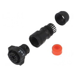 Conector circular mamă cu șurub PIN 5 X-Lok | Electronic-mag.ro | Componente Electronice