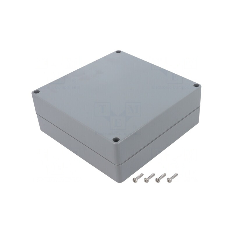 Carcasă universală ABS gri închis 160x160x60mm IP67 | Electronic-mag.ro | Componente Electronice