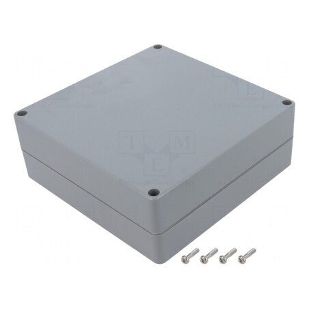 Carcasă universală ABS gri închis 160x160x60mm IP67 | Electronic-mag.ro | Componente Electronice