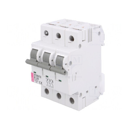 Întrerupător de Supracurent 20A 3P ETIMAT 6 | Electronic-mag.ro | Componente Electronice
