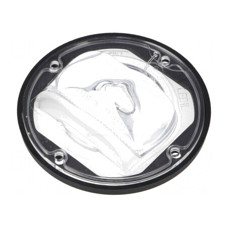 Lentilă LED rotundă silicon transparent neagră | Electronic-mag.ro | Componente Electronice