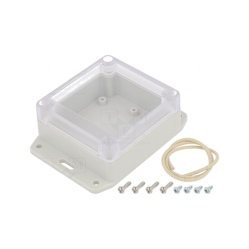Carcasă universală cu lame de fixare 80mm x 85mm x 40mm | Electronic-mag.ro | Componente Electronice