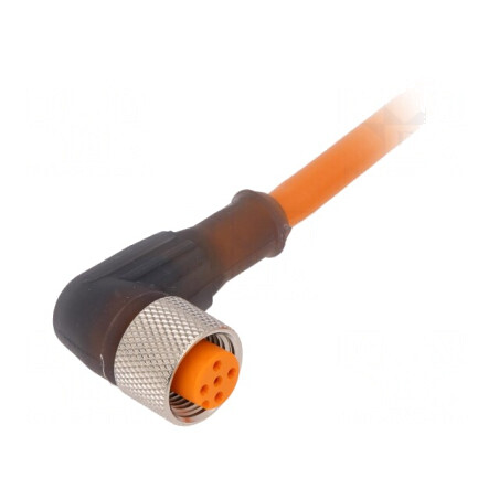 Cablu Conectare M12 5 PIN Unghi 5m 60VAC 4A IP67 | Electronic-mag.ro | Componente Electronice