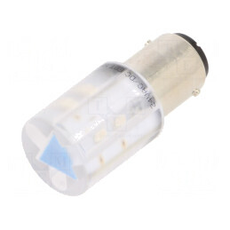 Lampă de control: LED | BA15D,T20 | albastru | plastic | 24VAC | 24VDC | 18560357