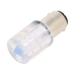 Lampa de control LED albastru 24V