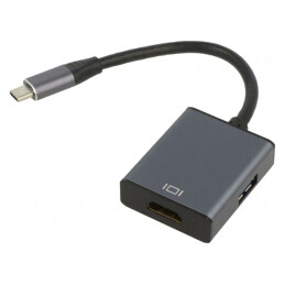 Adaptor HDMI 1.4 USB C la HDMI și USB 3.0