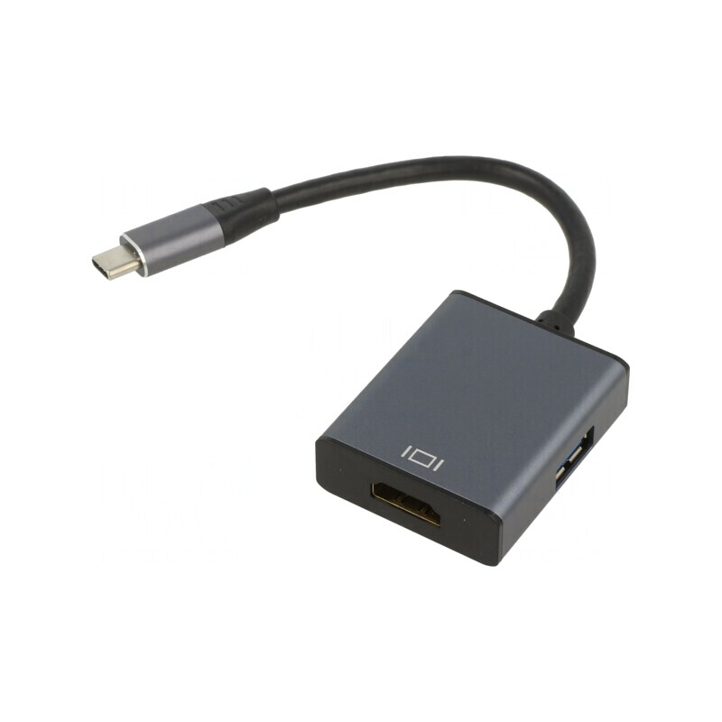 Adaptor HDMI 1.4 USB C la HDMI și USB 3.0 | Electronic-mag.ro | Componente Electronice