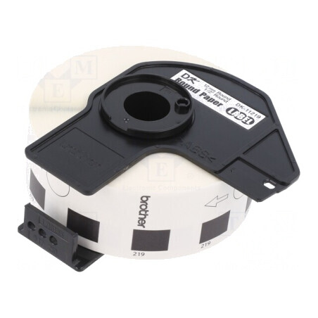 Etichetă Autoadezivă Albă 12mm Neagră DK-11219 | Electronic-mag.ro | Componente Electronice