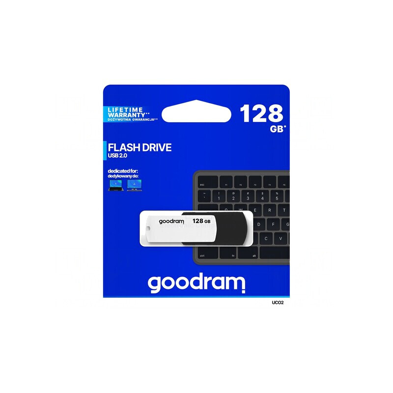 Memorie USB 2.0 128GB Negru/Alb | Electronic-mag.ro | Componente Electronice