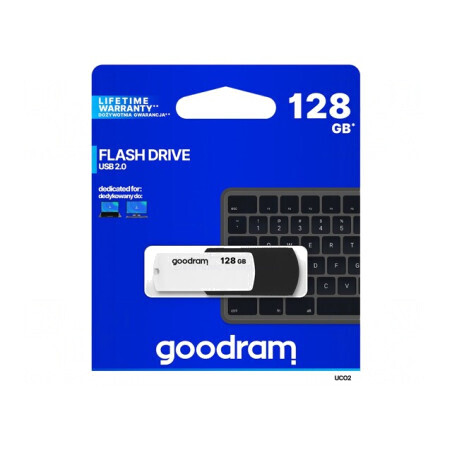 Memorie USB 2.0 128GB Negru/Alb | Electronic-mag.ro | Componente Electronice