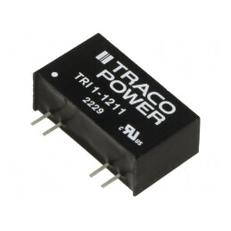 Convertor DC/DC 1W 10.8-13.2V la 5V 200mA TRI 1-1211 | Electronic-mag.ro | Componente Electronice
