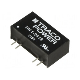 Convertor DC/DC 1W 21.6-26.4V la 15V 68mA TRI 1-2413 | Electronic-mag.ro | Componente Electronice