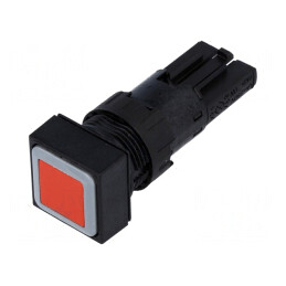 Comutator apăsare 16mm cu LED roșu | Electronic-mag.ro | Componente Electronice