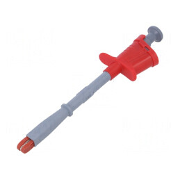 Clips de măsurare crocodil 20A roșu 1000V 4mm | Electronic-mag.ro | Componente Electronice
