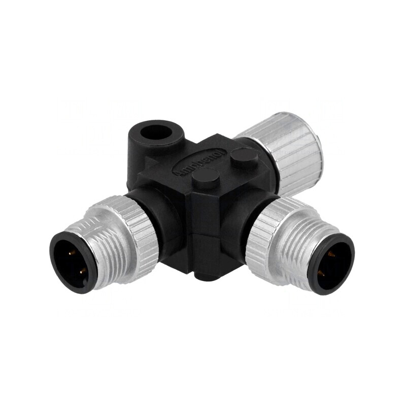 Adaptor în T M12 Soclu Mamă x2 Tată 4 PIN IP68 | Electronic-mag.ro | Componente Electronice Adaptor în T M12 Soclu Mamă x2 Tată 4 PIN IP68 | Electronic-mag.ro | Componente Electronice