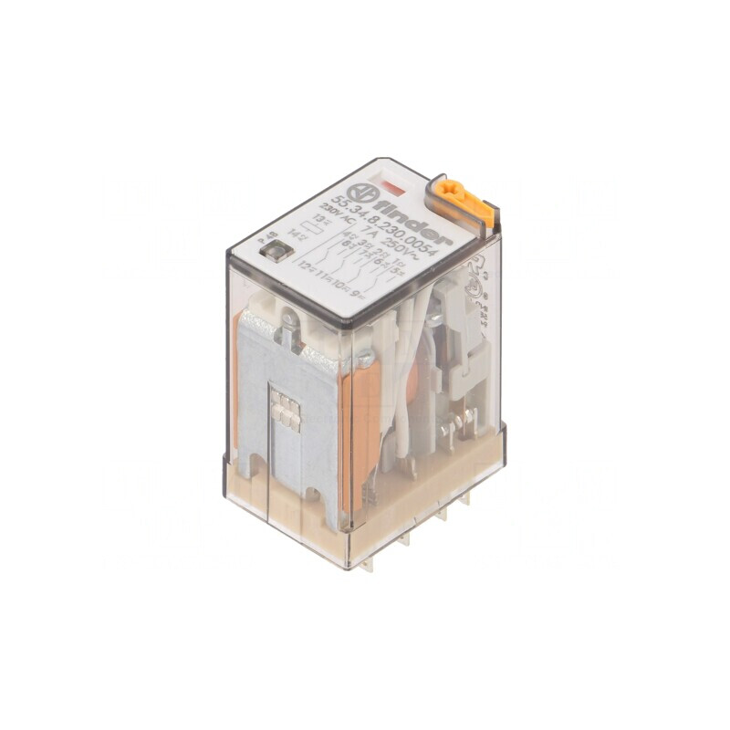 Releu electromagnetic 4PDT 230VAC 15A | Electronic-mag.ro | Componente Electronice