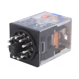 Releu electromagnetic 3PDT 24VDC 10A | Electronic-mag.ro | Componente Electronice