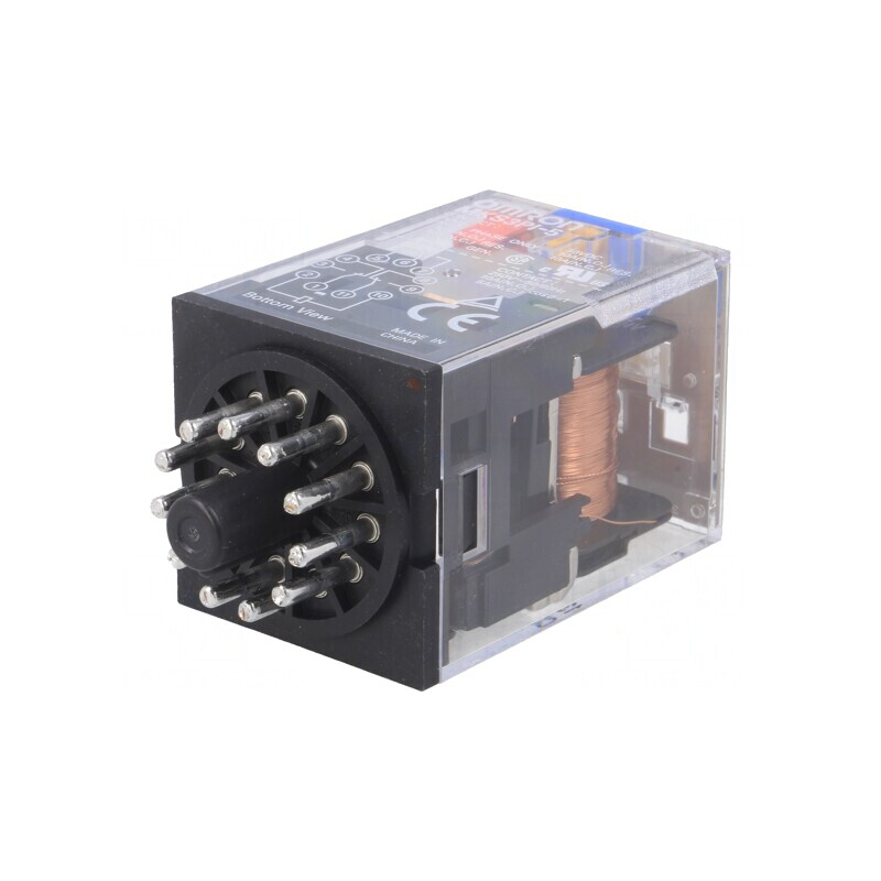 Releu electromagnetic 3PDT 24VDC 10A | Electronic-mag.ro | Componente Electronice