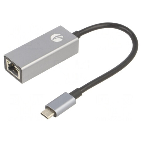 Adaptor USB-C la RJ45, 0.2m, Negru | Electronic-mag.ro | Componente Electronice