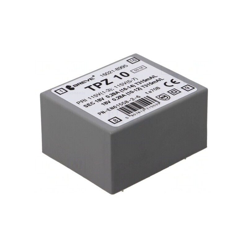 Transformator de alimentare 10VA 115/230V 18V PCB | Electronic-mag.ro | Componente Electronice Transformator de alimentare 10VA 115/230V 18V PCB | Electronic-mag.ro | Componente Electronice