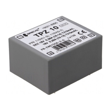Transformator de alimentare 10VA 115/230V 18V PCB | Electronic-mag.ro | Componente Electronice