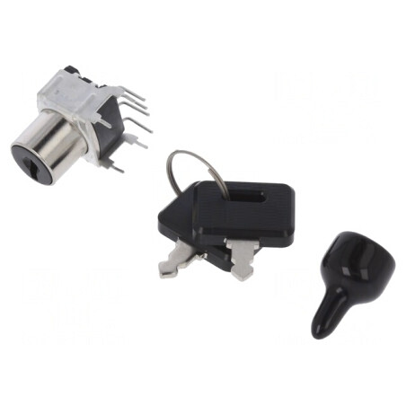 Comutator întrerupător cu cheie 3 poziții SPDT | Electronic-mag.ro | Componente Electronice