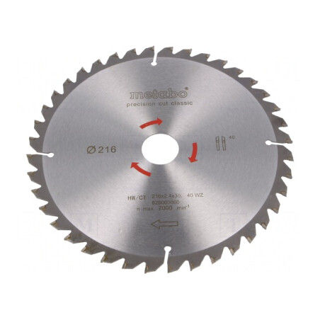 Disc ferăstrău circular 216mm 40 dinți | Electronic-mag.ro | Componente Electronice