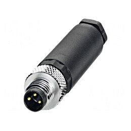 Conector M8 3 PIN Drept pe Cablu 4A 60V | Electronic-mag.ro | Componente Electronice