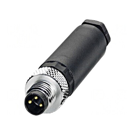 Conector M8 3 PIN Drept pe Cablu 4A 60V | Electronic-mag.ro | Componente Electronice