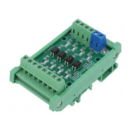 Modul: convertor | comutator logic de nivel | 5VDC | Ch: 4 | 12V | 5VAC | DFR0914