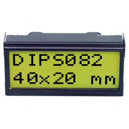 Afișaj LCD Alfanumeric STN 8x2 40x20mm LED PIN 14 | Electronic-mag.ro | Componente Electronice