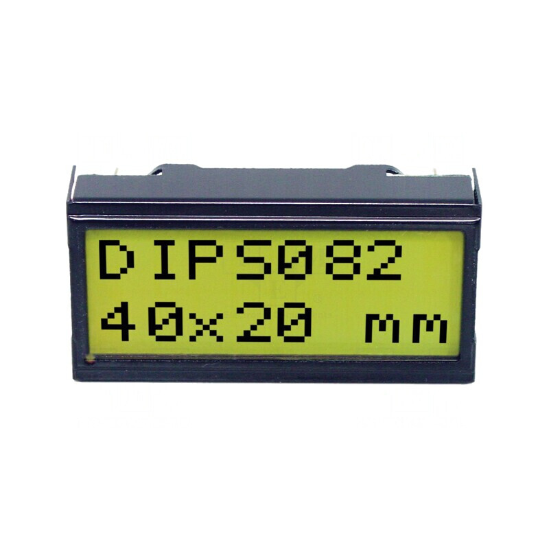 Afișaj LCD Alfanumeric STN 8x2 40x20mm LED PIN 14 | Electronic-mag.ro | Componente Electronice