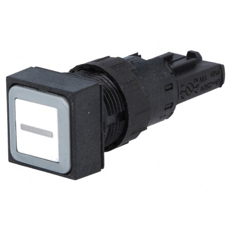 Comutator apăsare 16mm alb 2 poziții | Electronic-mag.ro | Componente Electronice